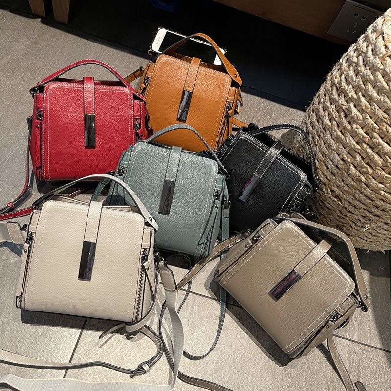 レザーバッグ シンプルミニトートバッグ