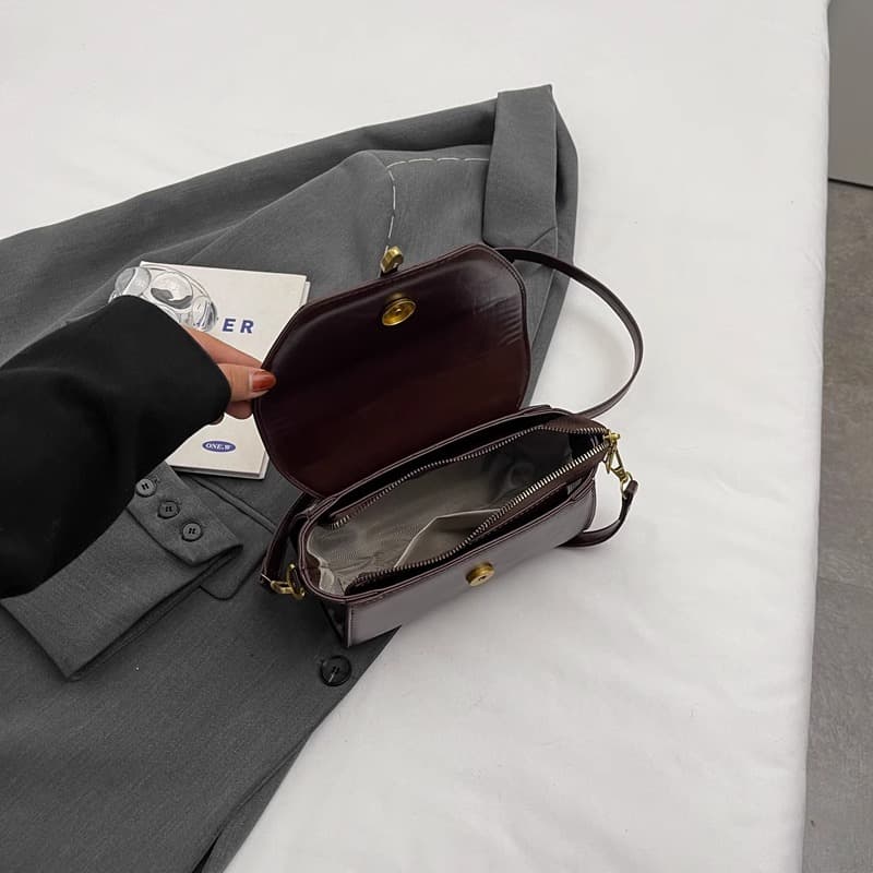 レザーバッグ クラシカル ミニボックス ショルダー