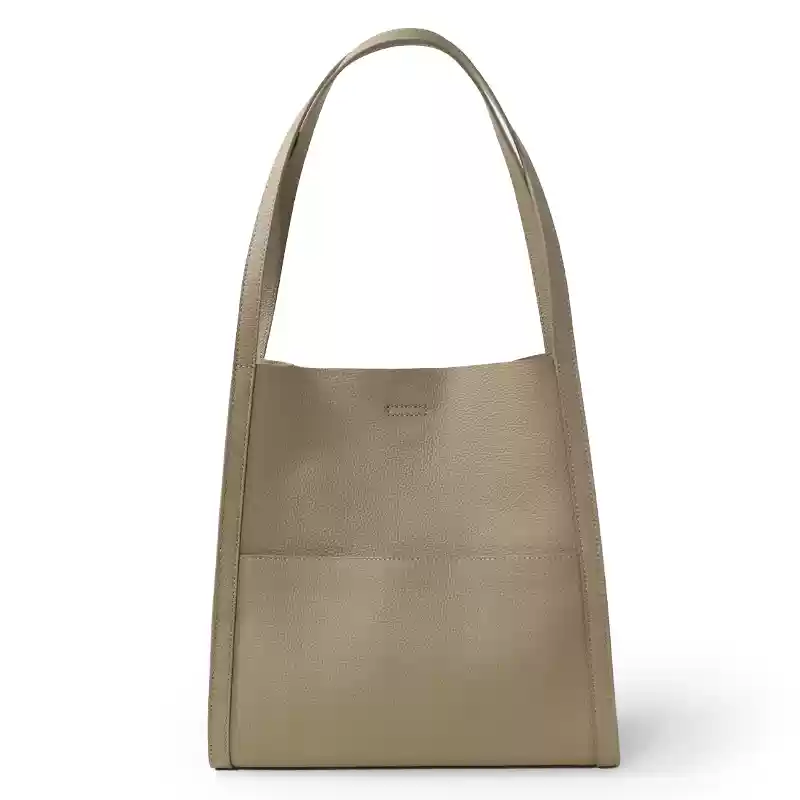 レザーバッグ シンプル大容量トートバッグ