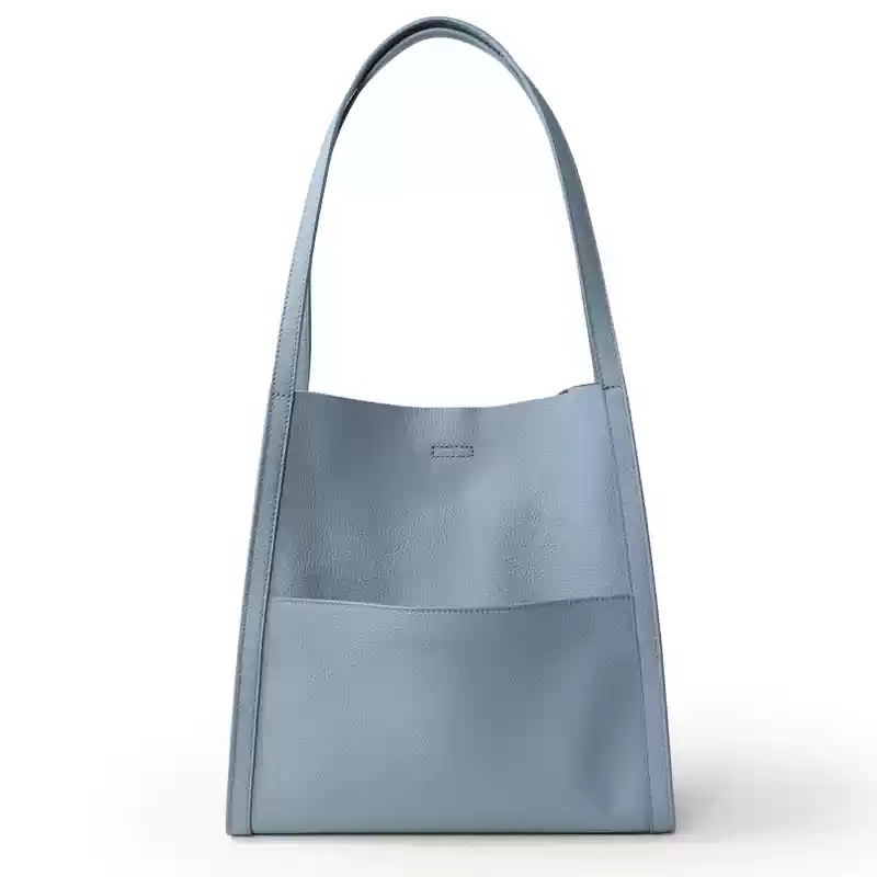 レザーバッグ シンプル大容量トートバッグ