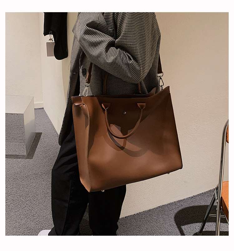 レザーバッグレディース大容量トートバッグ