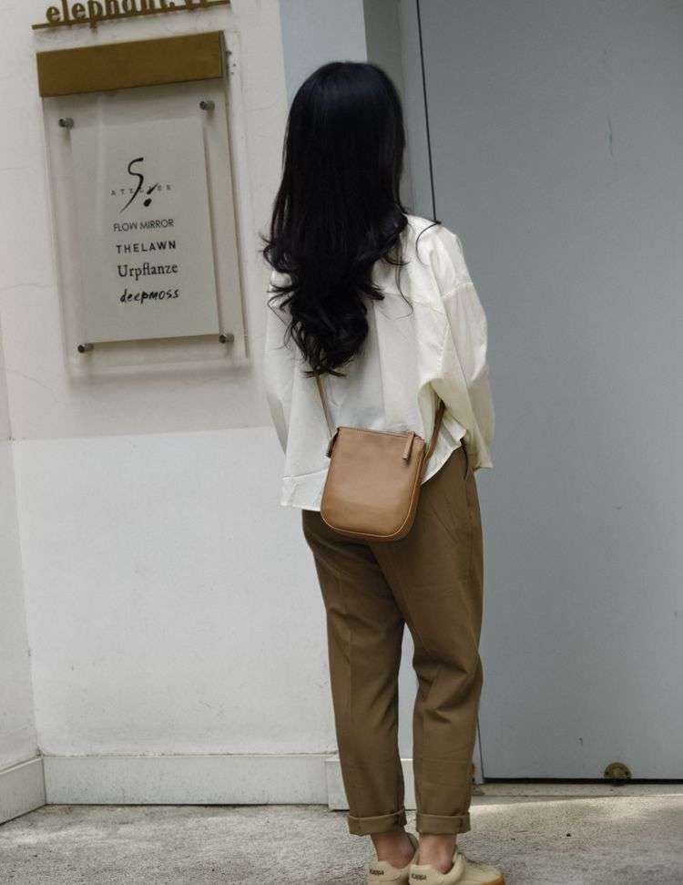 レザーバッグレディース シンプルミニショルダーバッグ