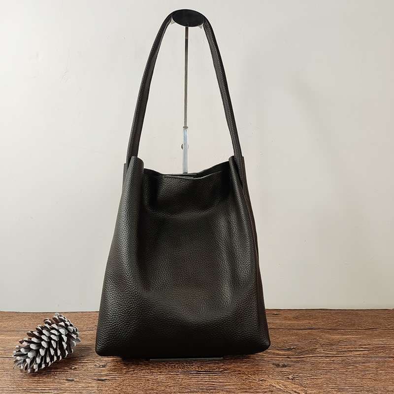 レザーバッグ シンプルトートバッグ