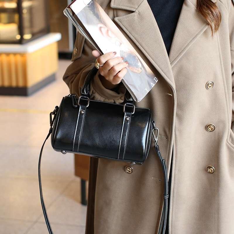 レザーバッグレディース ミニボストンバッグ