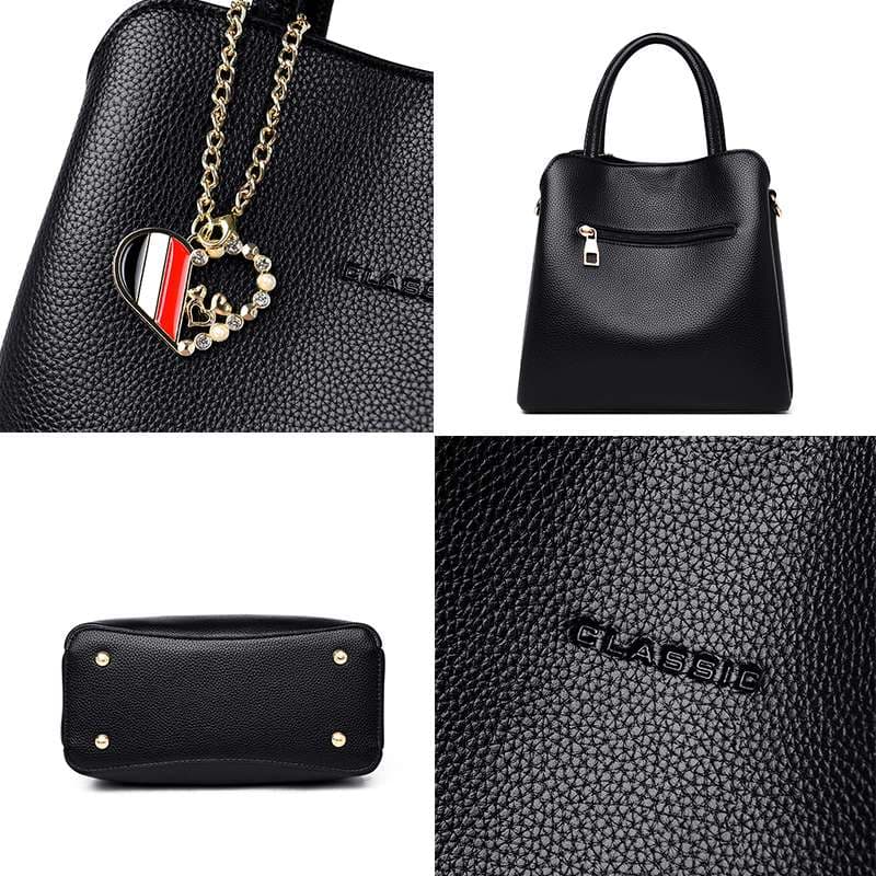 レザーバッグ シンプルショルダーバッグ