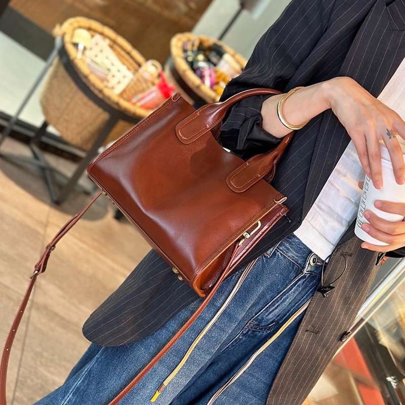 レザーバッグレディース ミニトートバッグ