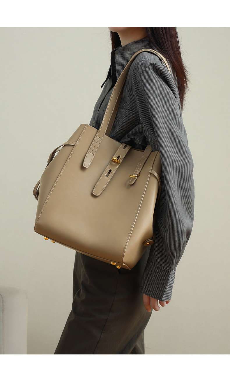 レザーバッグ エレガントトートバッグ