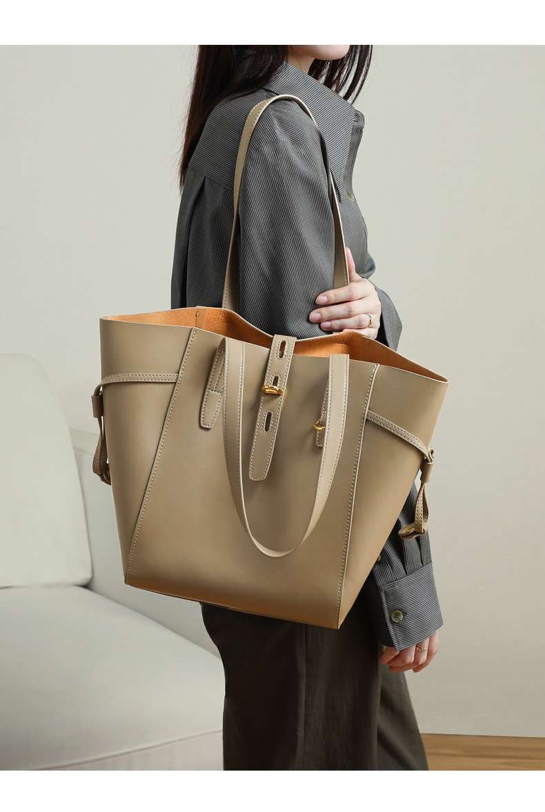 レザーバッグ エレガントトートバッグ