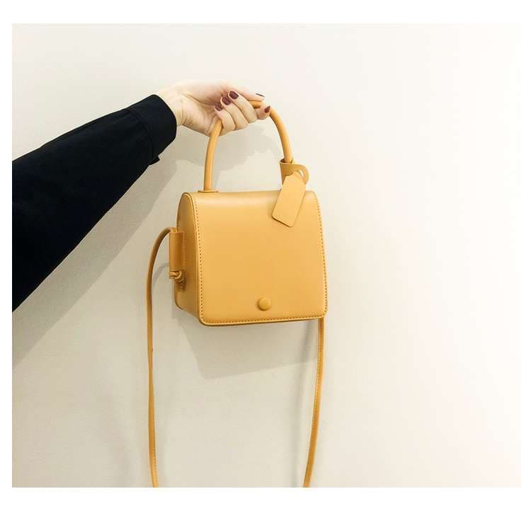 レザーバッグ シンプルレザーハンドバッグ