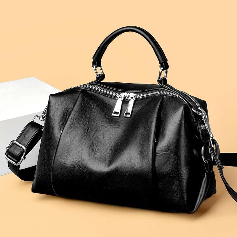 レザーバッグ クラシック ボストンバッグ