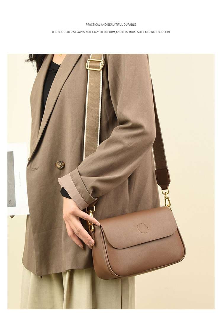 レザーバッグ シンプルショルダーバッグ