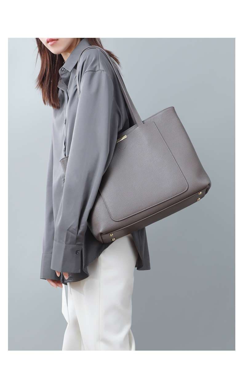 レザーバッグ 大容量トートバッグ