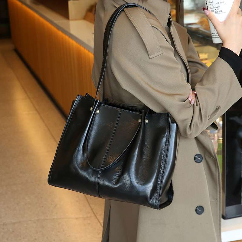 レザーバッグレディース シンプル トートバッグ