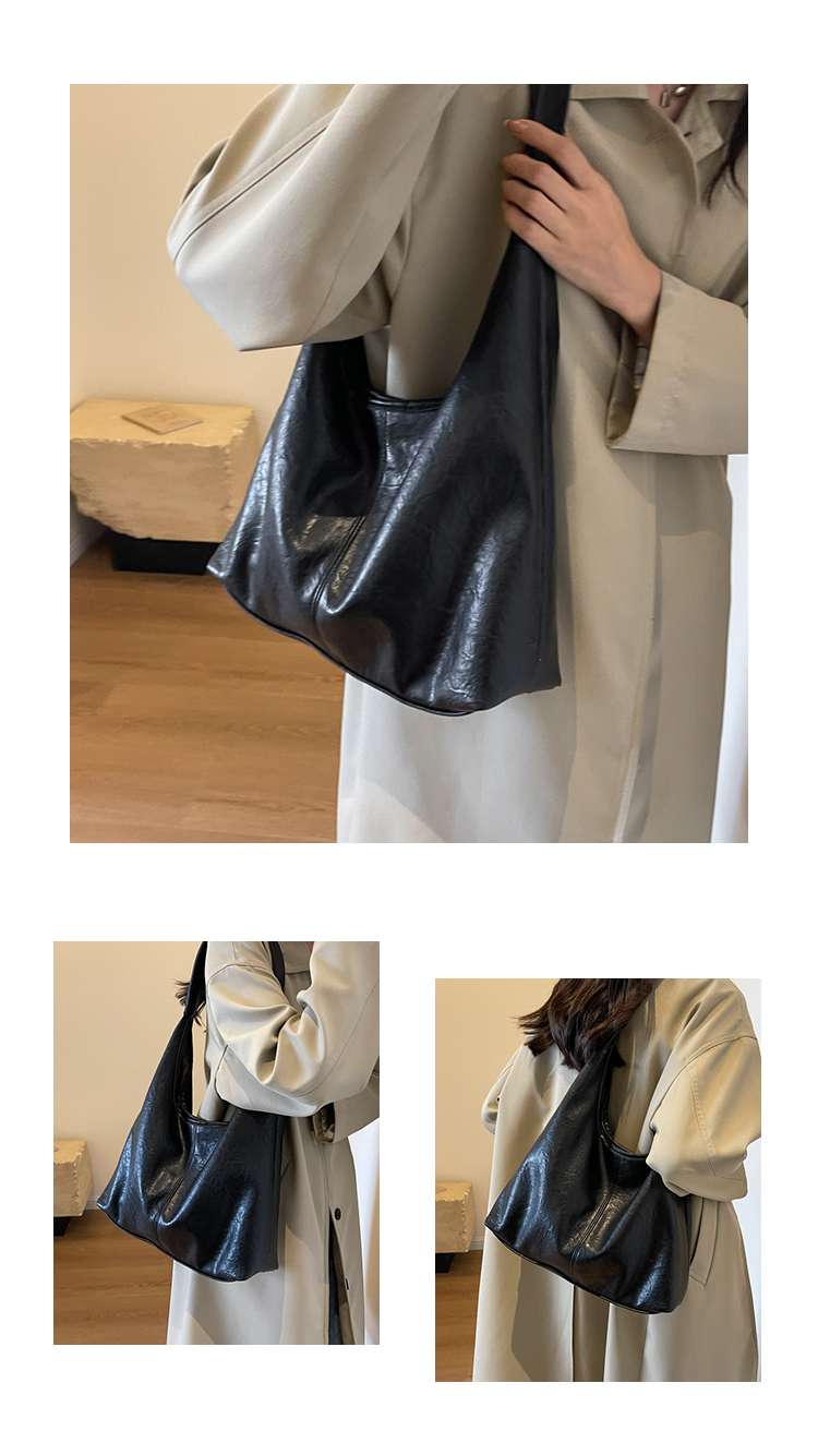 レザーバッグ シンプルショルダーバッグ