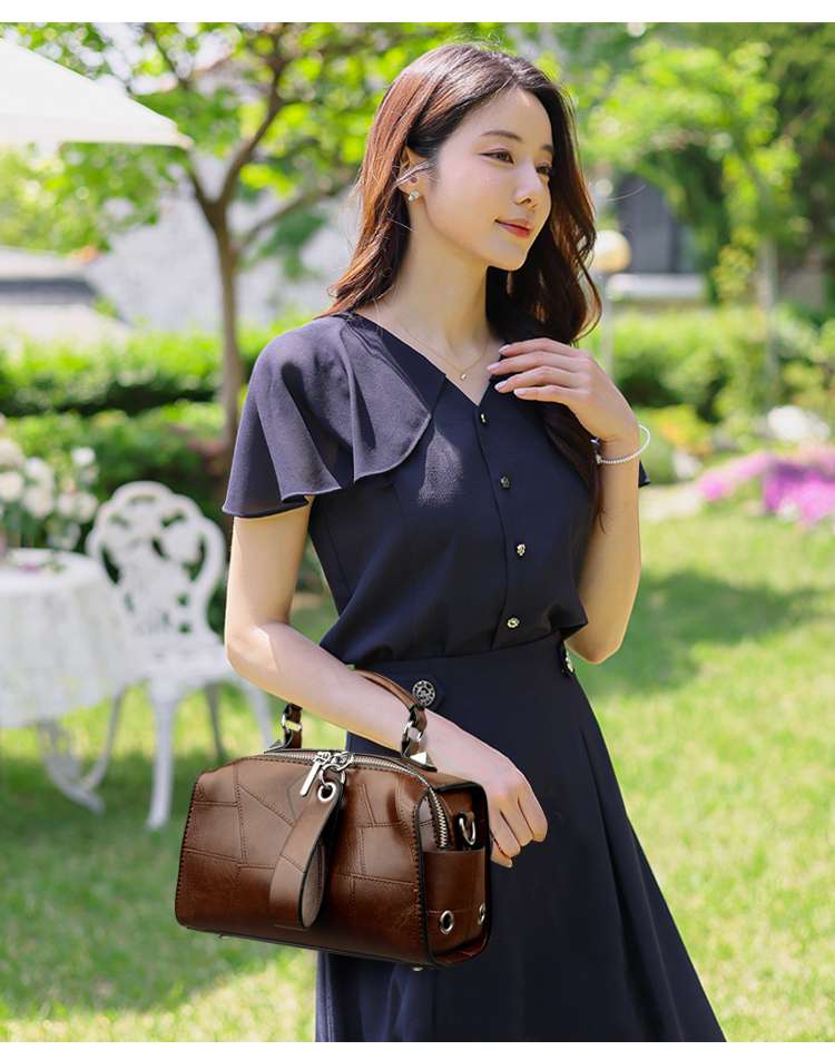 レザーバッグ クラシック ミニボストン ショルダー