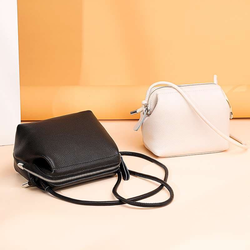 レザーバッグ シンプルミニショルダーバッグ