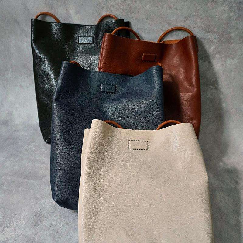 レザーバッグ シンプルレザートート