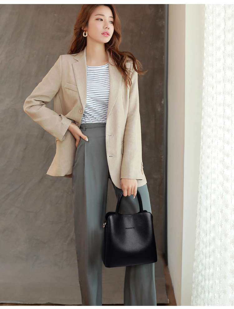 レザーバッグ シンプルショルダーバッグ