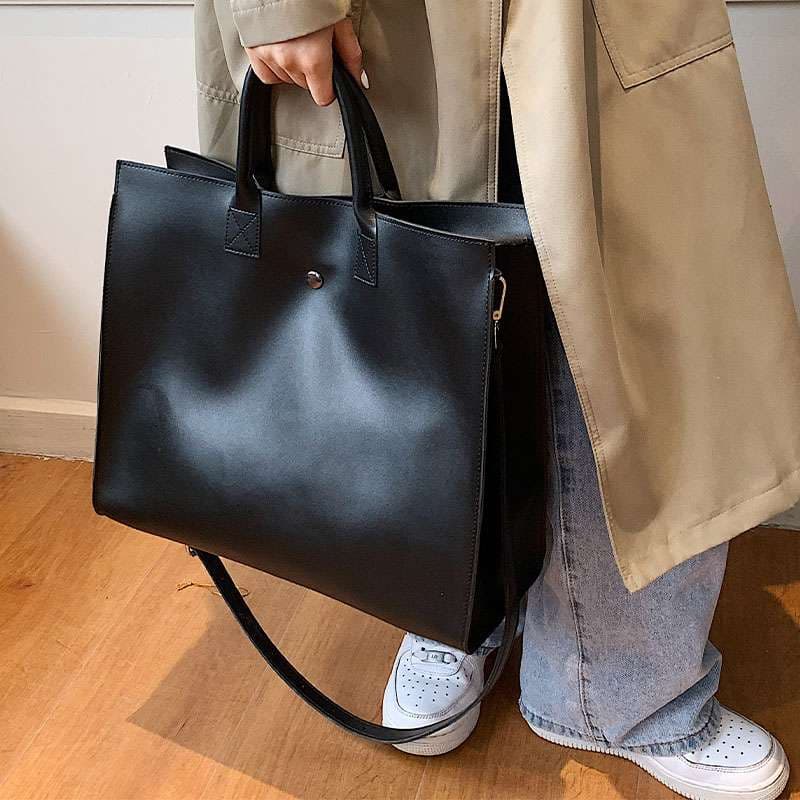 レザーバッグレディース大容量トートバッグ