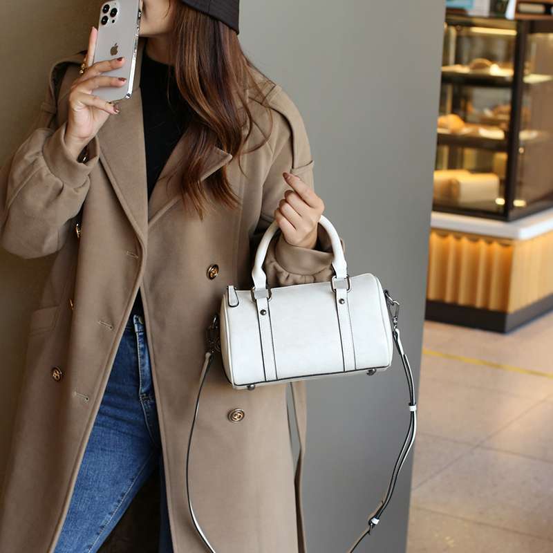 レザーバッグレディース ミニボストンバッグ