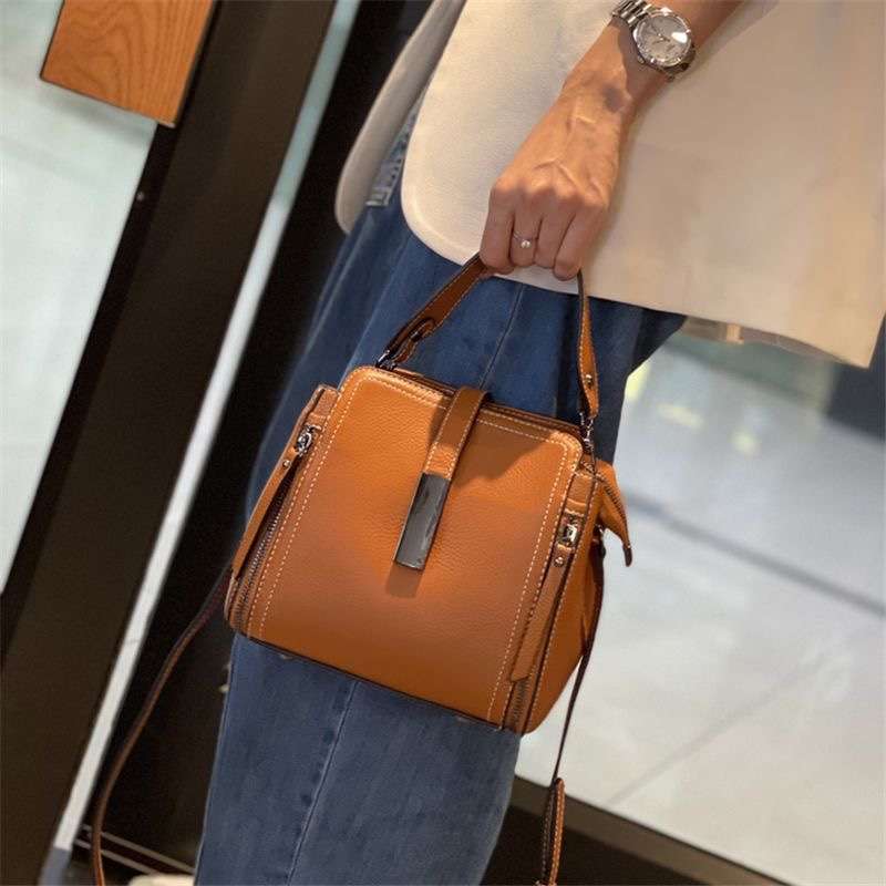 レザーバッグ シンプルミニトートバッグ