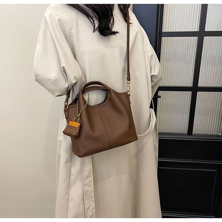 レザーバッグレディース シンプルミニトートショルダー