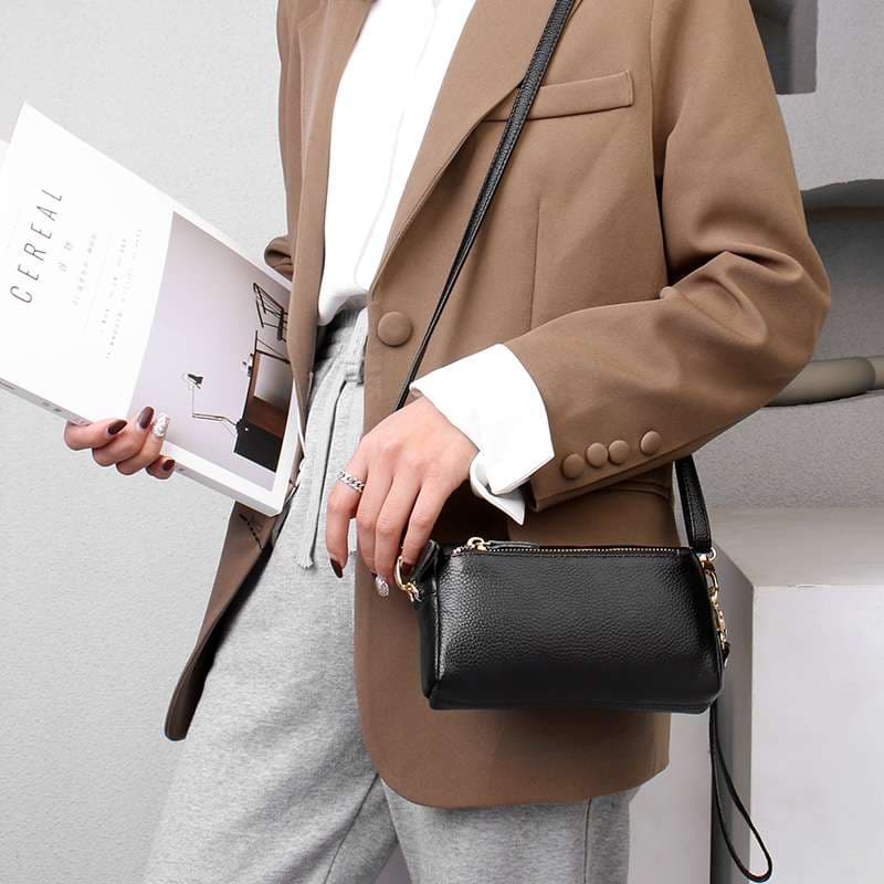 レザーバッグレディース シンプル ミニショルダーバッグ