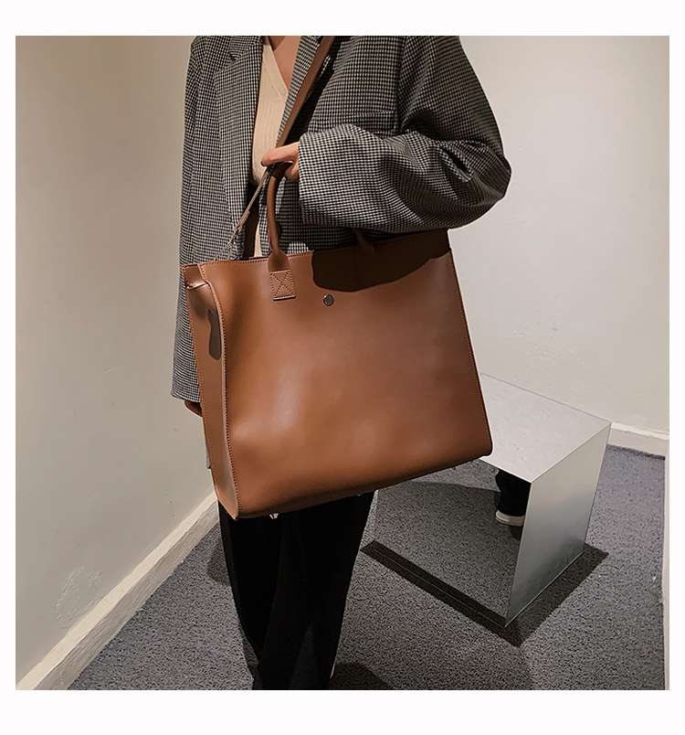 レザーバッグレディース大容量トートバッグ