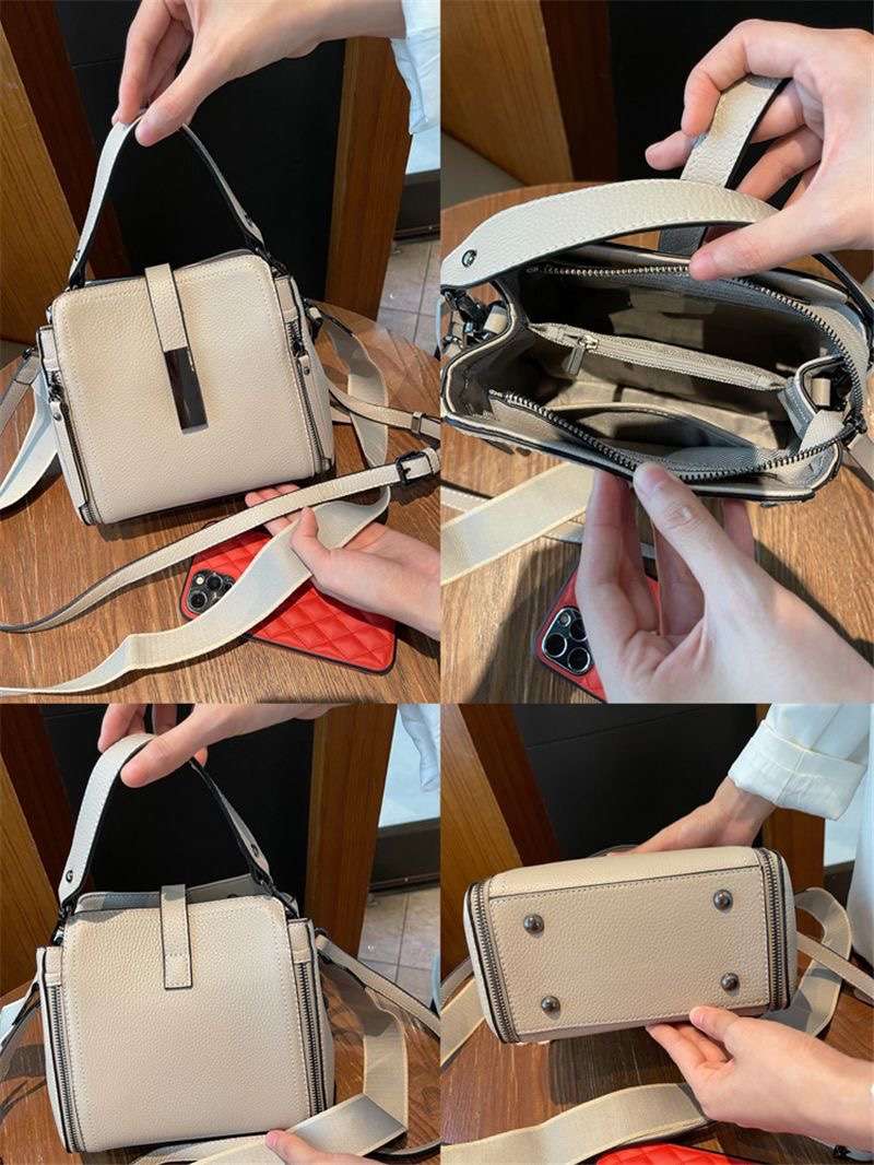 レザーバッグ シンプルミニトートバッグ