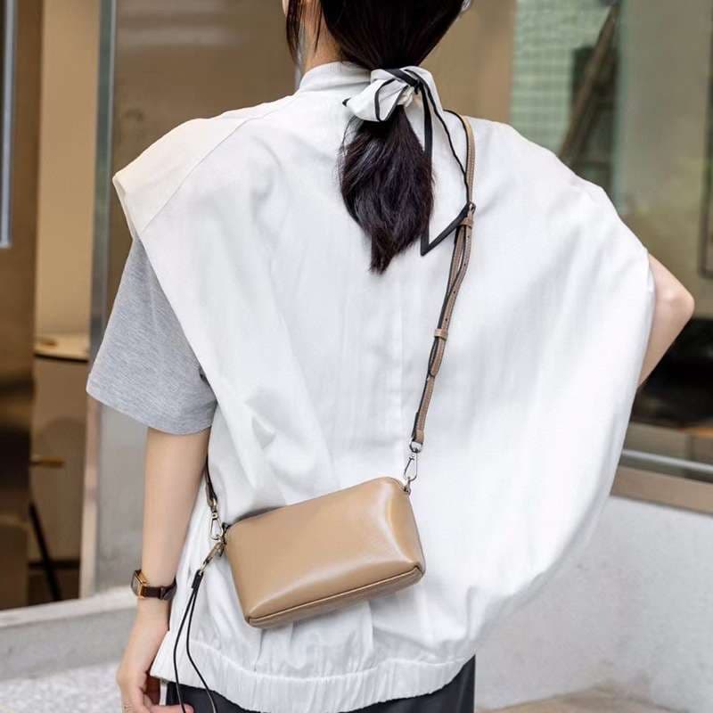 レザーバッグレディース シンプルミニショルダーバッグ