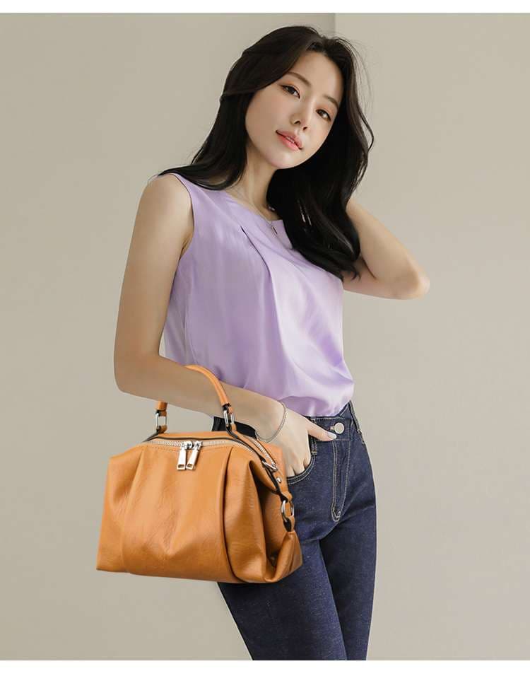 レザーバッグ クラシック ボストンバッグ