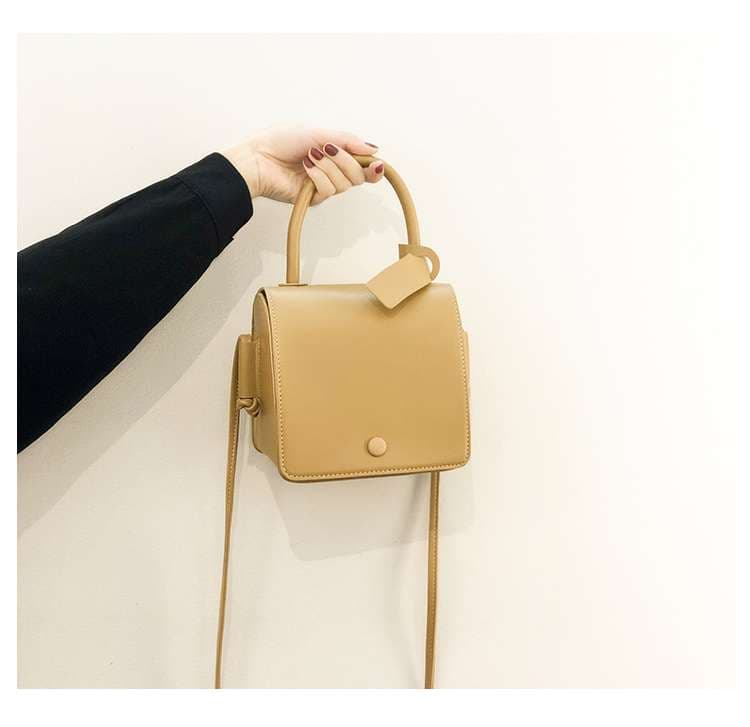 レザーバッグ シンプルレザーハンドバッグ